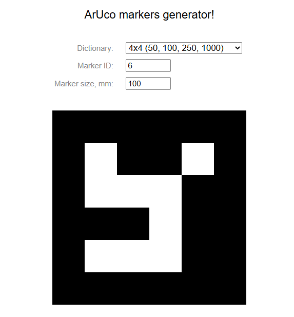 ArUco标记生成器